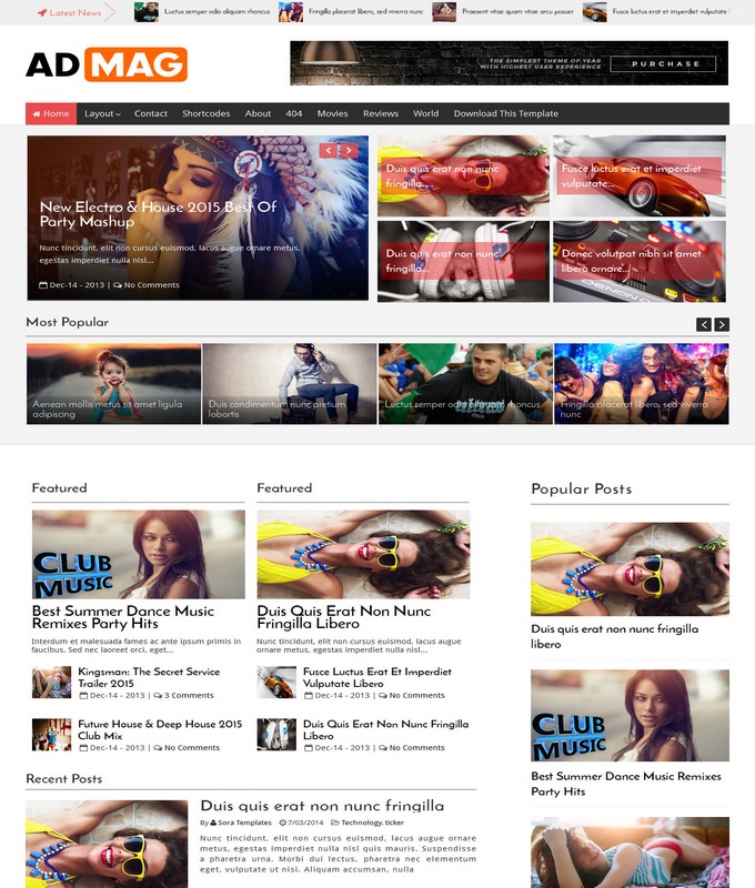 Ad Mag Blogger Template