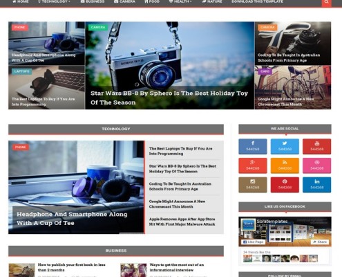 cool mag blogger template