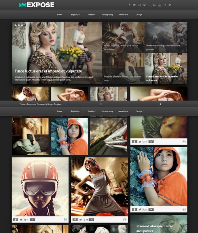 Expose Blogger Template