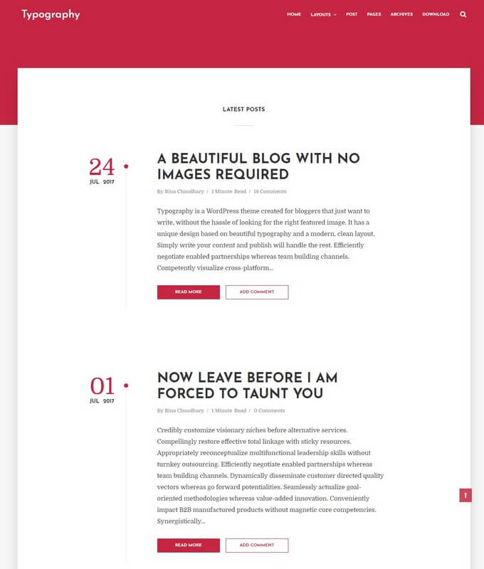 typography-blogger-template