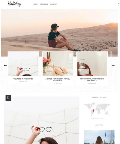 Holiday Blogger Template